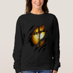 Sweatshirt Jésus Christ En Moi Design Religion Design Dieu Fa