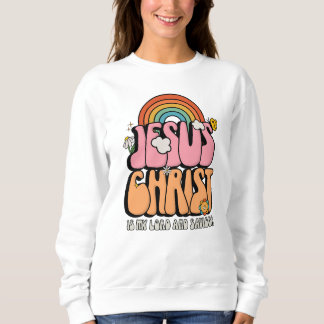 Sweatshirt Jésus Christ Est Mon Seigneur Et Mon Sauveur Chrét
