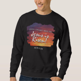 Sweatshirt JÉSUS DE Pâques chrétienne EST RESSORTI coucher du
