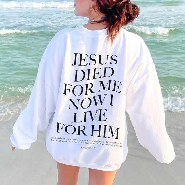 Sweatshirt Jésus est mort pour moi | Vêtements esthétiques ch (Créateur téléchargé)