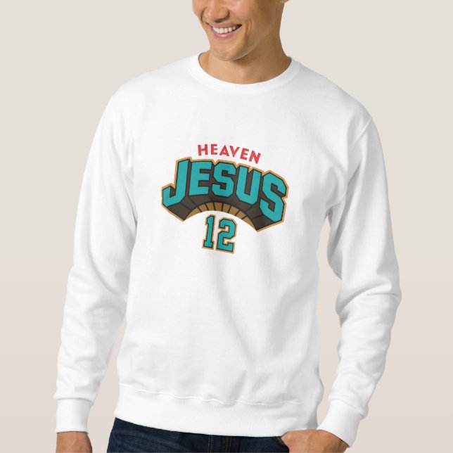 Sweatshirt Jesus - Heaven - Christian (Devant)