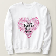 Sweatshirt "Jesus loves-moi".
