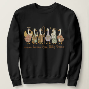 Sweatshirt Jésus t'aime, Ôie blanche ,Ôie blanche chrétienne