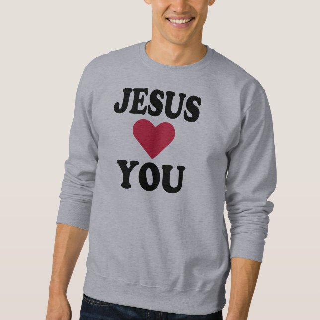 Sweatshirt Jésus vous aime (Devant)