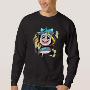 Sweatshirt Jeu Casque Unicorne Casque Casque Conso du contrôl