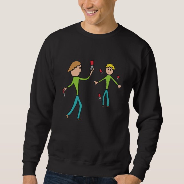 Sweatshirt Jeu de couteau (Devant)