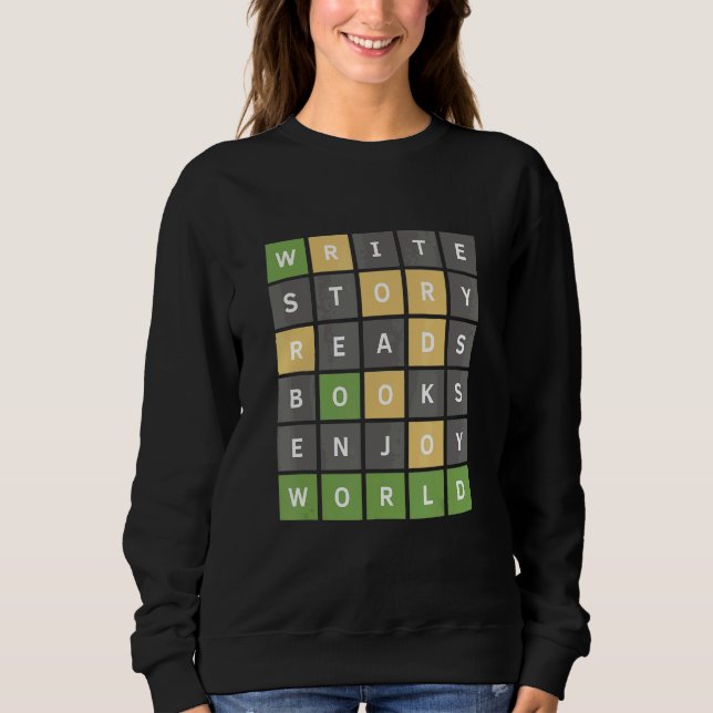 Sweatshirt Jeu de mots en ligne (Devant)