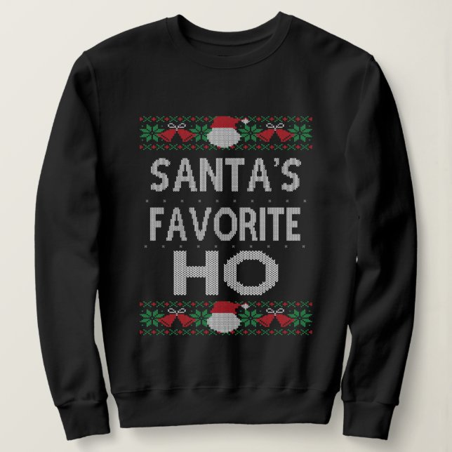 Sweatshirt Jeu de Noël préféré de Père Noël (Design devant)