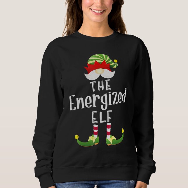 Sweatshirt Jeu de pyjama de Noël du groupe Elf (Devant)