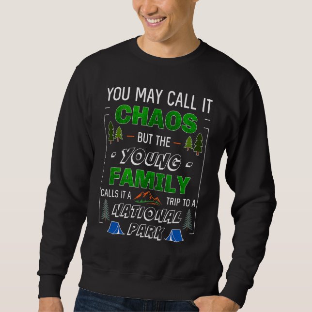 Sweatshirt Jeu de vacances dans le parc national des Jeunes F (Devant)