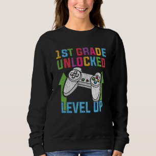Sweatshirt Jeu vidéo de rentrée scolaire pour élève de 1re an