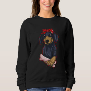 Sweatshirt Jeune basset teckel wiener doxie weiner daschund d