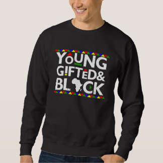 Sweatshirt Jeune ed Mélanine noire Mois de l'histoire des Noi