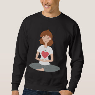 Sweatshirt Jeune femme Yoga Pot Vector