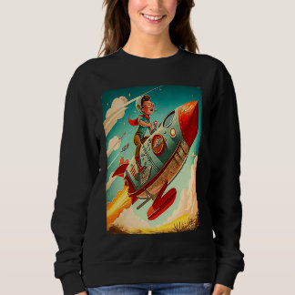Sweatshirt Jeune garçon pilote faisant la course de fusée dan