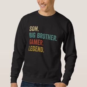 Sweatshirt Jeux Vidéo Drôle Big Brother Gamer Ados Garçons En