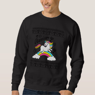 Sweatshirt Jewnicorn Ugly Sweater Unicorn Juif Hanoukka