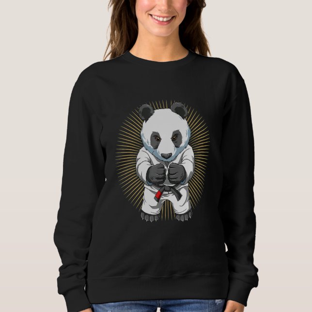Sweatshirt Jiu Jitsu Brésilien Et Panda Bjj Et Grappling (Devant)