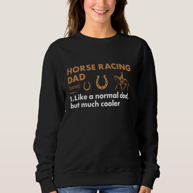 Sweatshirt Jockey Dad Definition Horse Racing (Devant)