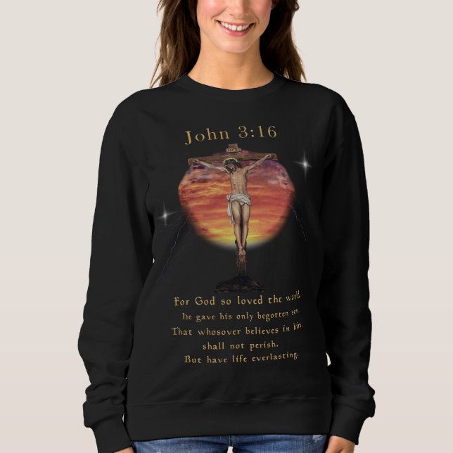 Sweatshirt John 3:166 (Devant)