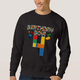 Sweatshirt Joli 4e anniversaire 4 ans Bâtiment Boys