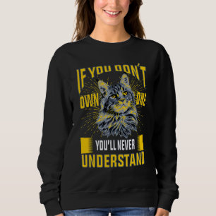 Sweatshirt Joli chat Maine Coon pour l'adoption par les propr