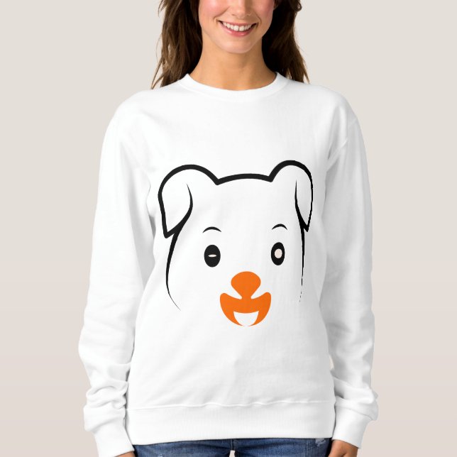 Sweatshirt Joli chiot (Devant)