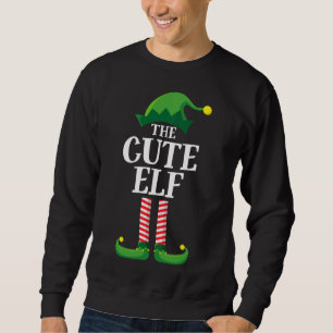 Sweatshirt Joli Elfe Matching Famille Fête de Noël Drôle Elfe