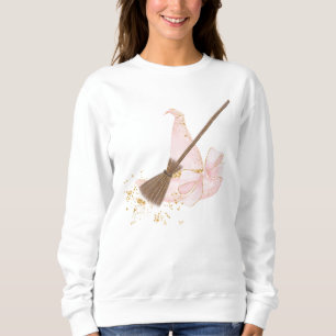Sweatshirt Joli en rose sorcière Casquette et chambre, Sweats