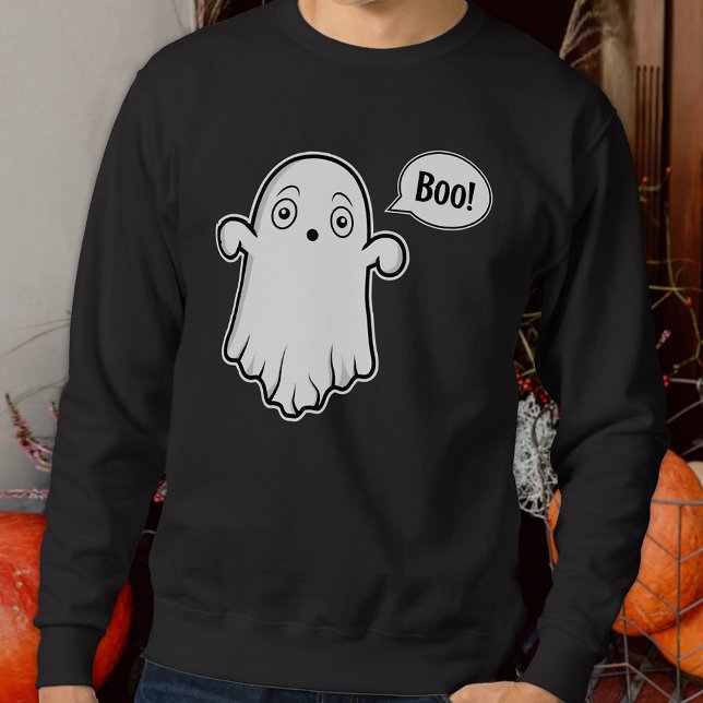 Sweatshirt Joli Fantôme À L'Air Peur Et Dit Boo Halloween (Spooky design for the Halloween season.)