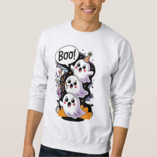 Sweatshirt Joli fantôme d'Halloween Boo