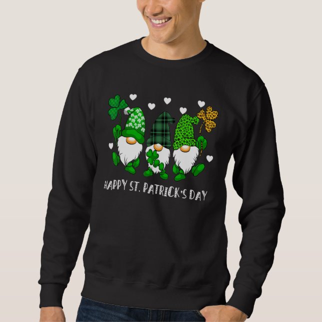 Sweatshirt Joli Gnome de la famille Jour de la Saint Patrick  (Devant)