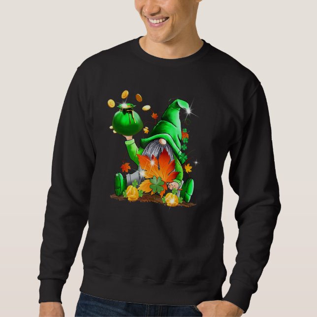 Sweatshirt Joli Gnome de la famille Jour de la Saint Patrick  (Devant)