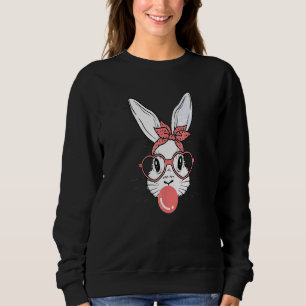 Sweatshirt Joli lapin Lapin Feu de bulle de gomme Jour de Pâq