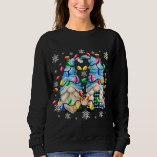 Sweatshirt Joli Motif De Flocon De Neige Et Gnome Noël
