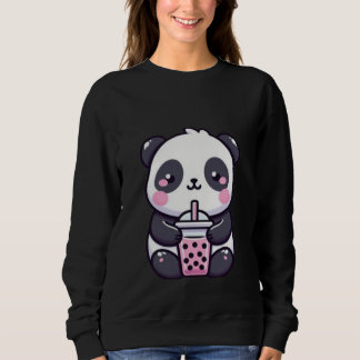 Sweatshirt Joli Panda Décontracté de Dessin Animé – Panda Kaw