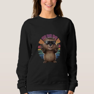 Sweatshirt Joli porc haché tee - shirt woodchuck capybara gop