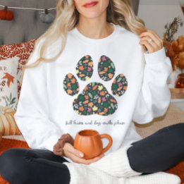 Sweatshirt Joli pull d'automne à empreinte de patte pour un a