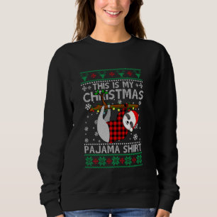 Sweatshirt Joli Slothmas Sloth Lover laide doux Noël