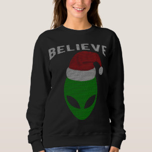 Sweatshirt Joli style de Noël Alien Père Noël