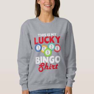 Sweatshirt Jolie chanceuse Bingo décoration de mots 