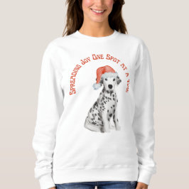 Sweatshirt Jolie chemise de Chien Dalmatien de Noël, qui répa