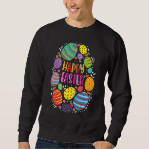 Sweatshirt Jolie Pâques Pour Les Filles Ados Garçons Couleur 