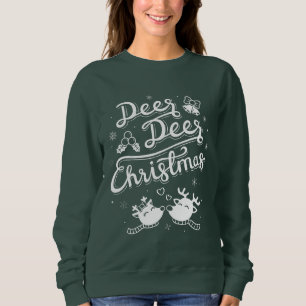 Sweatshirt Jolie Reindeer Deer Noël Typographie Pun Tee