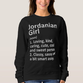 Sweatshirt Jordanienne Fille Jordanie Funny Pays Accueil Raci