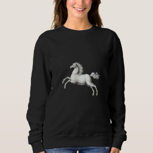 Sweatshirt Joris Hoefnagel Cheval Blanc Célèbre Peinture Anim