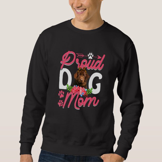 Sweatshirt Jote Fière Terre-Neuve Fête des mères de chien (Devant)