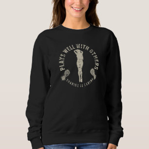 Sweatshirt Joue bien avec d'autres échangiste Pineapple en dé