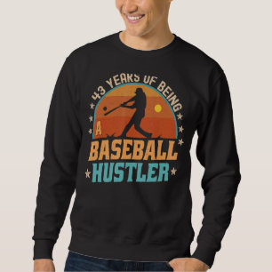 Sweatshirt Joueur de baseball âgé de 43 ans 43e anniversaire
