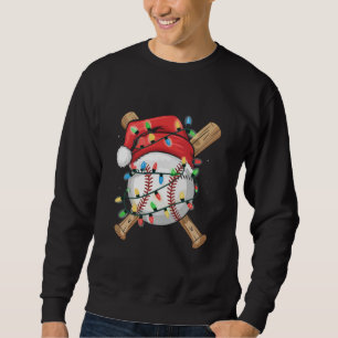 Sweatshirt Joueur de baseball de Noël Sports Santa